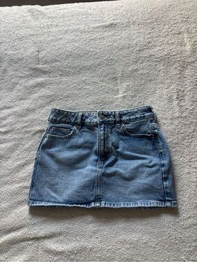 PacSun Light Blue Denim Mini Skirt